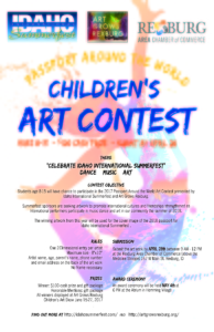 Children's Art Contest flyer.
